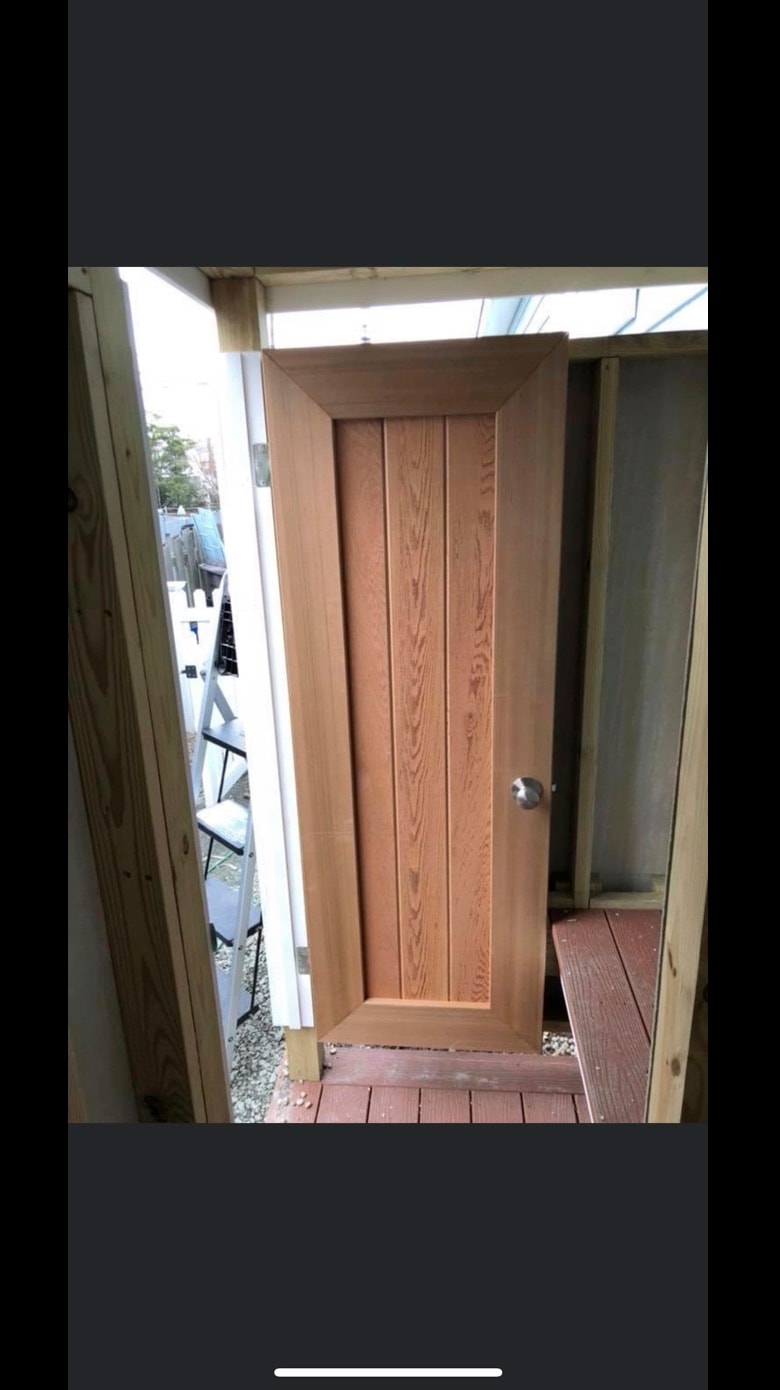Custom handmade wood door — Cole James Builders NJ