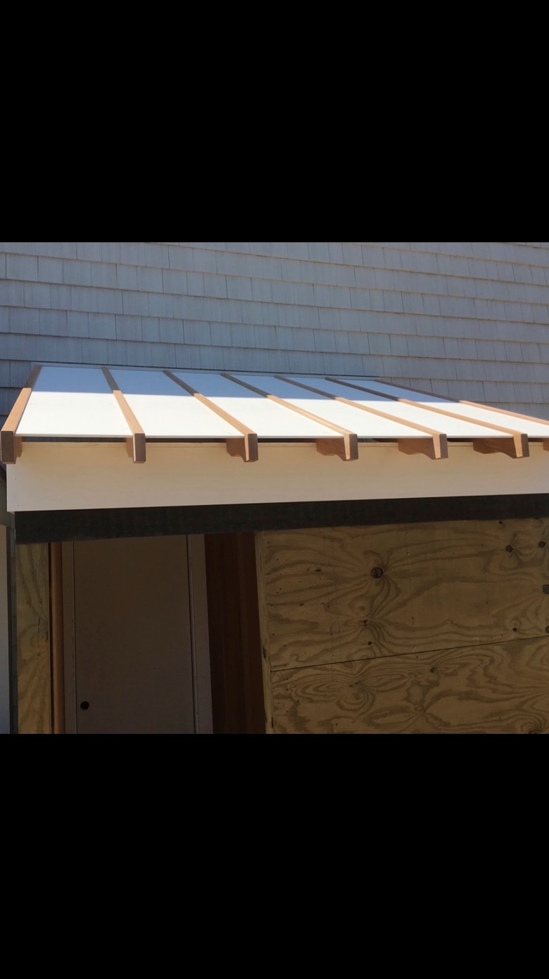 Custom wood soffit detail — Cole James Builders NJ